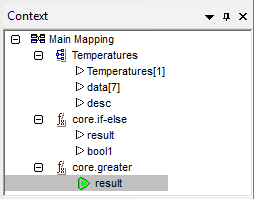 Data mapping debugger Context Menu Data mapping debugger Context Menu