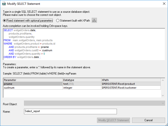 SQL queries with parameters can be applied in many other projects