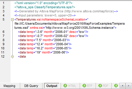 Partial Data Mapping Output View Partial Data Mapping Output View