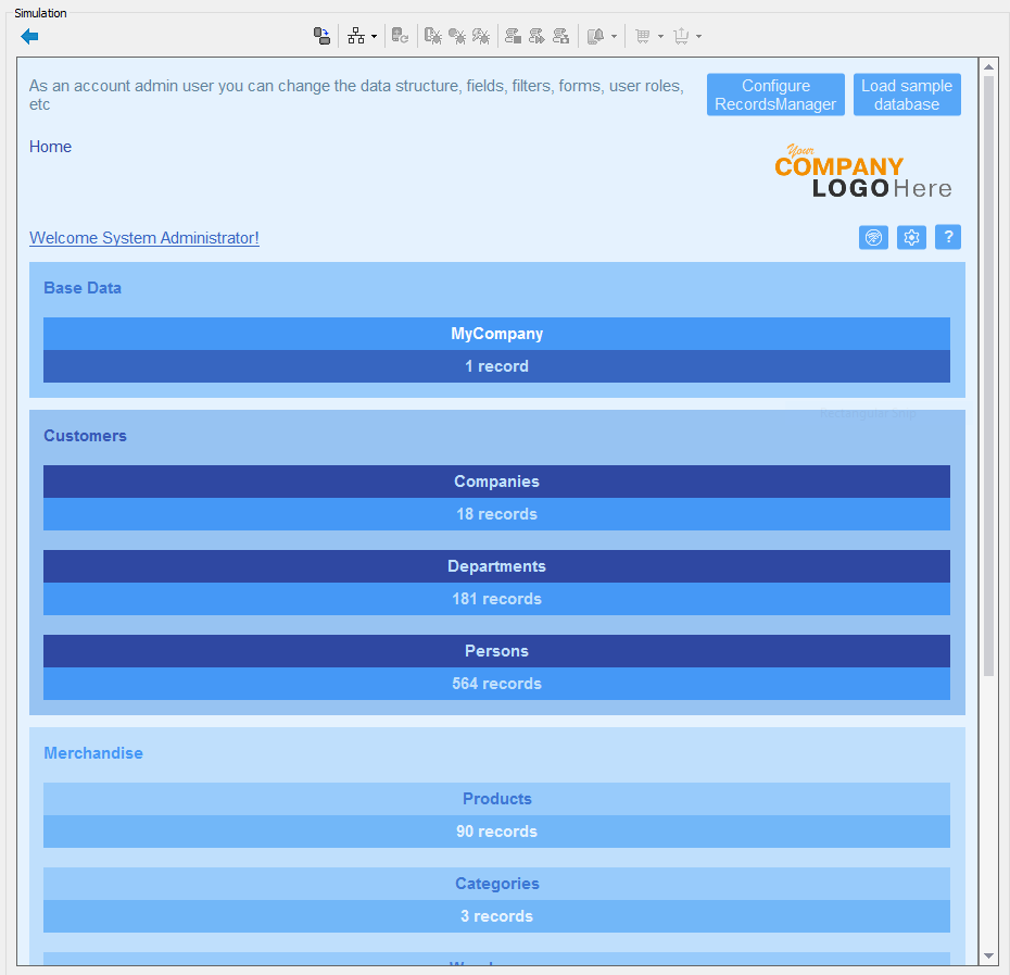 Getting started with Altova RecordsManager