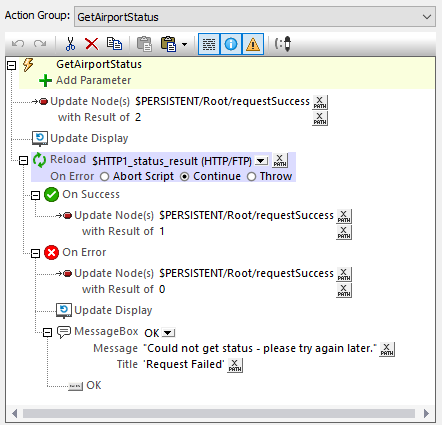 Defining Web service error handling in mobile apps