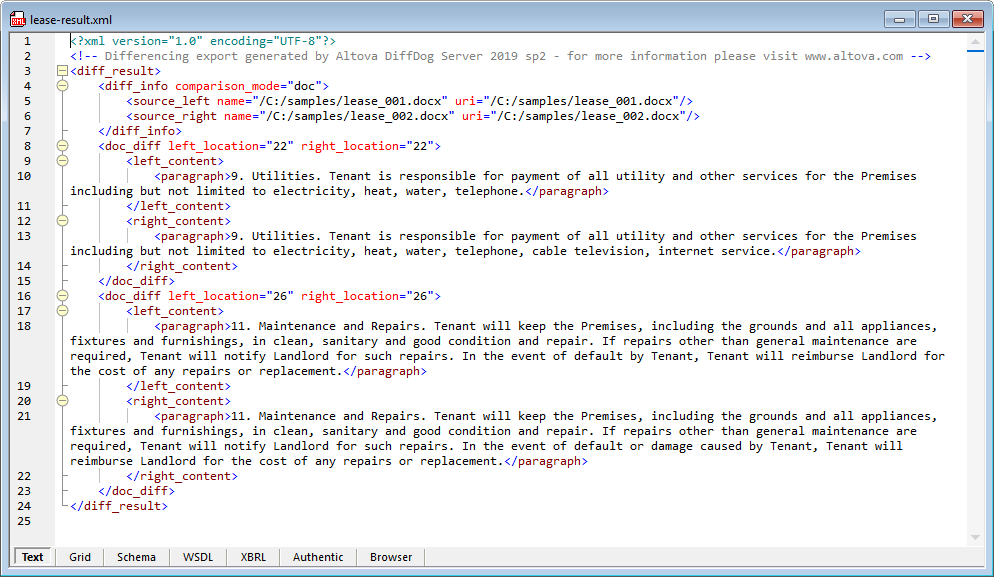 Automate Word document comparison: result ignoring character case
