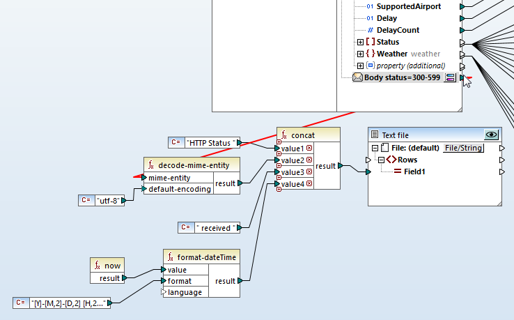 Handling HTTP errors in a REST web service data mapping