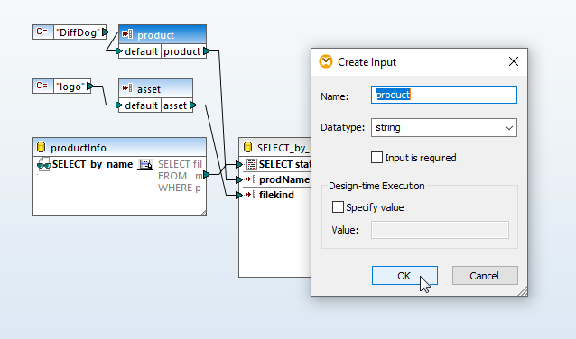 Adding default values for the query parameters