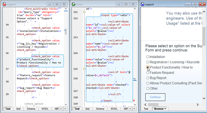 Debug XSLT with back-mapping