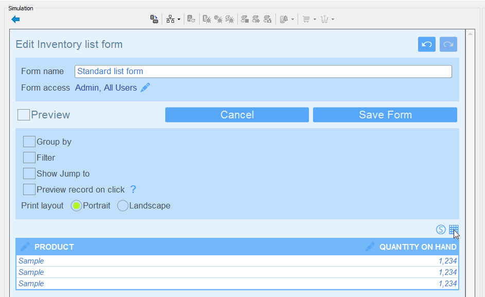 Editing the view form to include the new field
