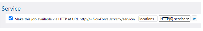 FlowForce job as web service
