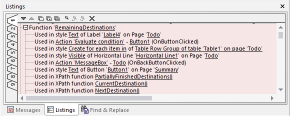 Programming techniques in mobile apps: report on the usage of a user function