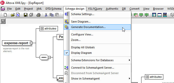 Generate XML Schema documentation Generate XML Schema documentation