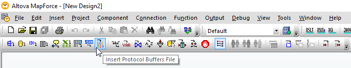 Data mapping protocol buffers in Altova MapForce