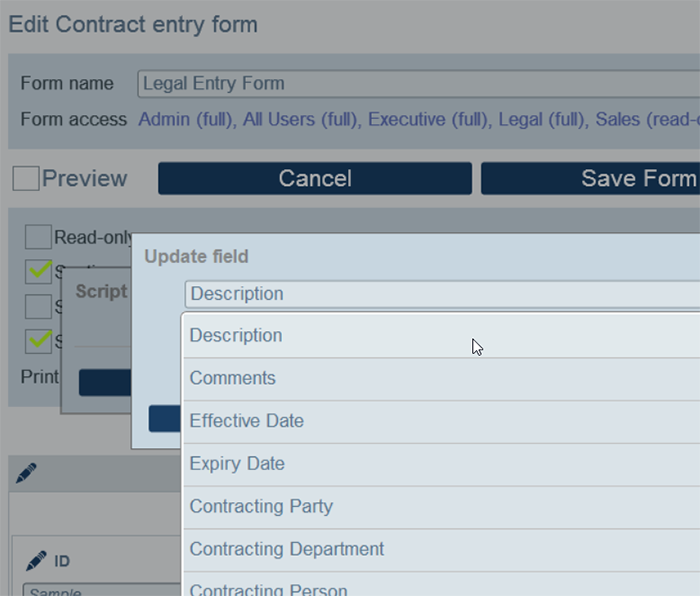 Visual scripting editor