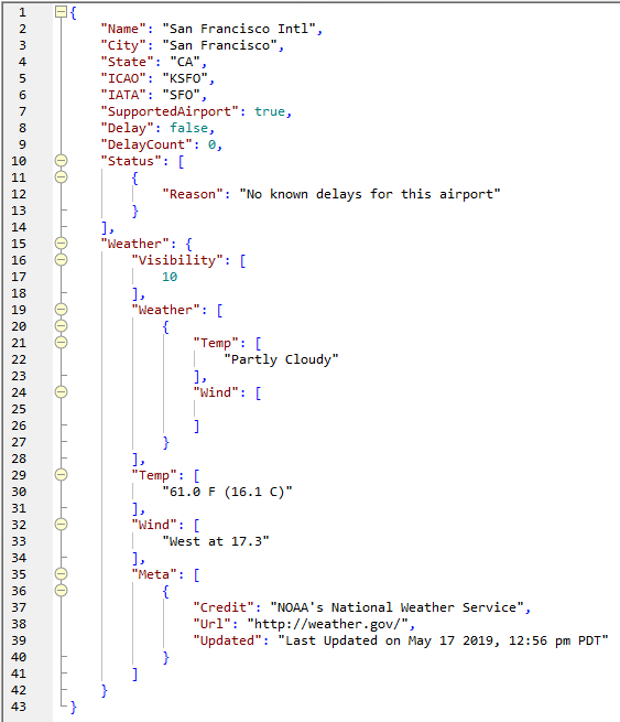 JSON file output from example mapping