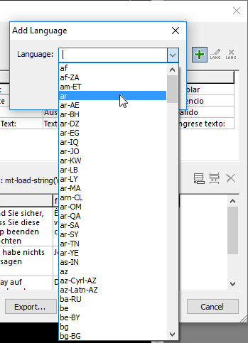Multi-lingual localization for mobile apps -- adding a new language
