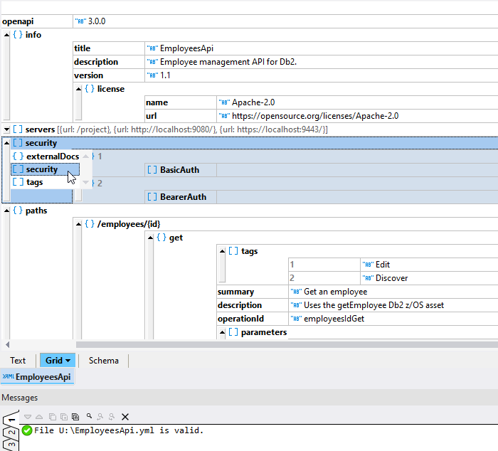 Visual OpenAPI editor