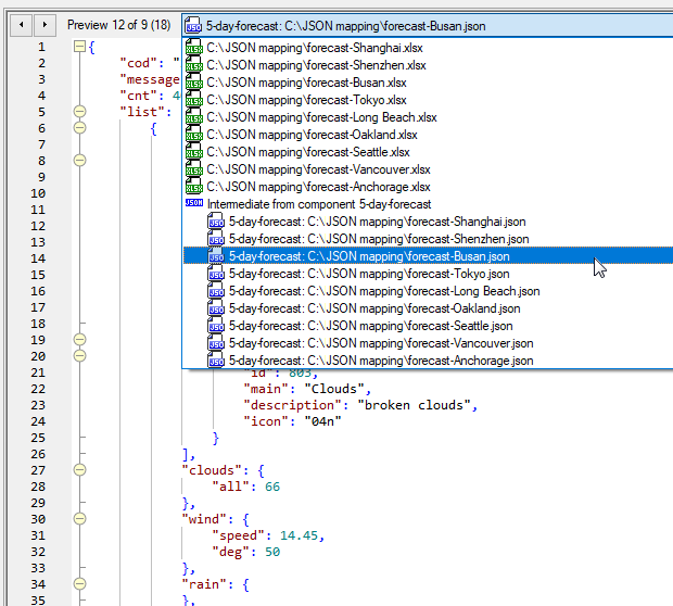 An alternative mapping for Web service data integration with intermediate data