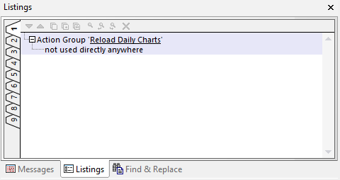 Refactor listing showing unused action group.