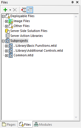 Subprojects in MobileTogether enable refactoring