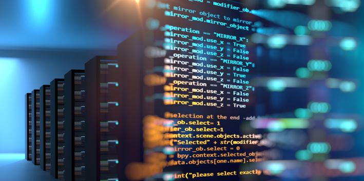 Server room running software