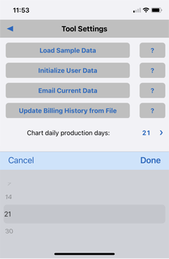 The Settings page viewed on on iPhone.