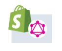 Shopify logo with GraphQL symbol