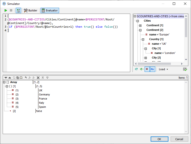 The XQuery Evaluator lets us see the exact parameters passed to the Control Template