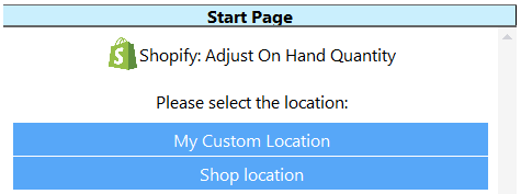 Inventory app in simulator