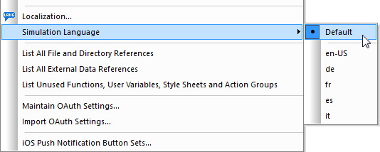 Multi-language localization with simulated execution in a new language