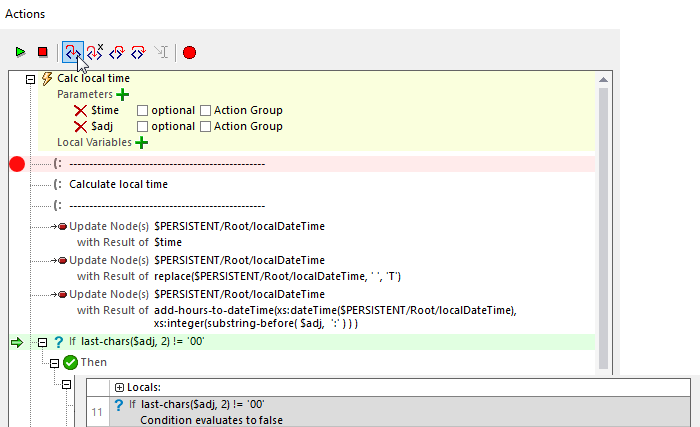 Check for minutes to adjust