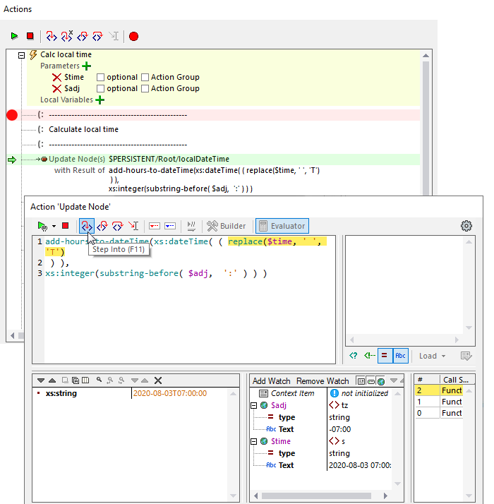 Preparing the string for the add-dateTime( ) function