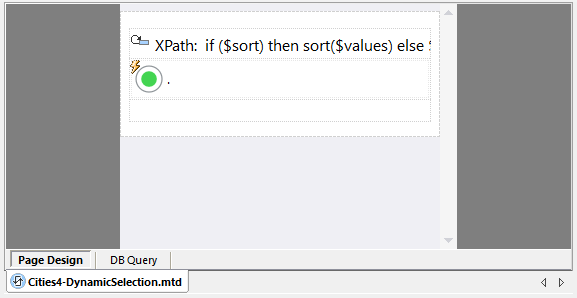 View of a Control Template in MobileTogether